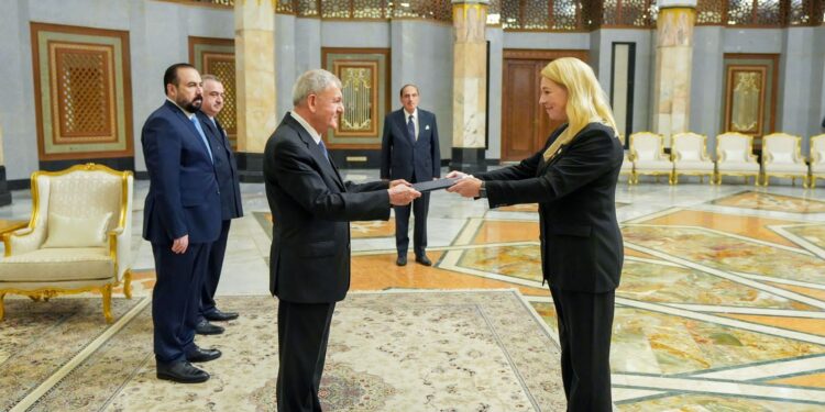 رئيس الجمهورية يتسلم اوراق اعتماد سفراء 4 دول