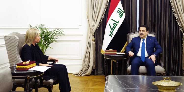 السوداني يستقبل جينين بلاسخارت