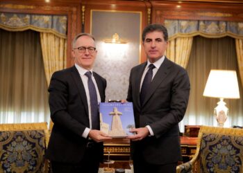 نيجيرفان بارزاني يستقبل السفير الايطالى