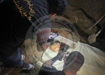 العثور على مقبرة تضم شهداء للأجهزة الأمنية في الفلوجة ,, بدلالة أحد أخطر الإرهابيين