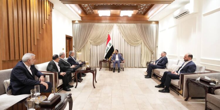 الحلبوسي يستقبل مجلس الشورى الإيراني