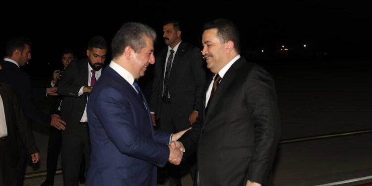 السوداني يصل إلى أربيل