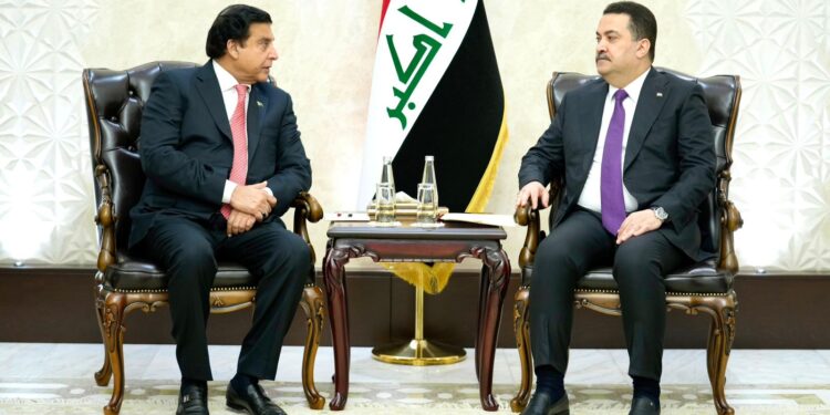 السوداني يستقبل رئيس الجمعية الوطنية الباكستانية