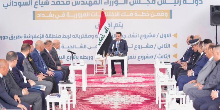 السوداني يطلق الأعمال التنفيذية في ثلاثة مشاريع جديدة