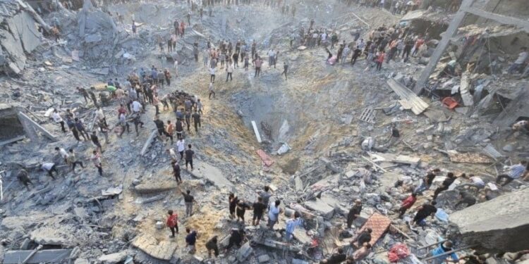 العراق يدين الاعتداء الصهيوني على مخيم جباليا في غزة