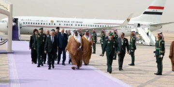 رئيس الجمهورية يصل الى الرياض