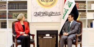 الأعرجي يستقبل السفيرة الأسترالية