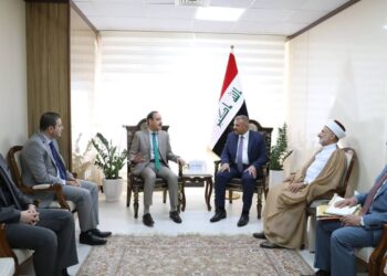 وزير الداخلية يلتقي رئيس ديوان الوقف السني