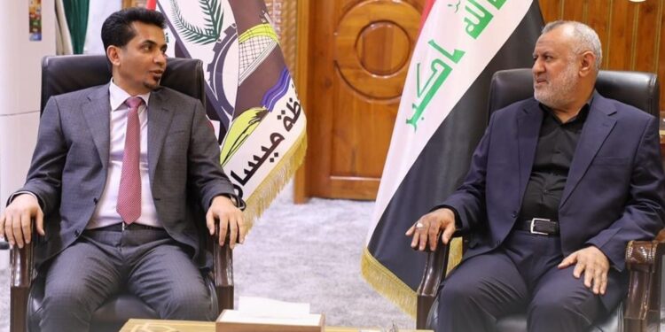 وزير النقل يصل الى ميسان