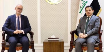الأعرجي يلتقي السفير البريطاني ,, البحث في ملف مخيم الهول السوري