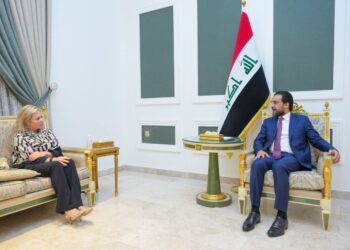 الحلبوسي يستقبل الممثل الخاص للأمين العام للأمم المتحدة في العراق