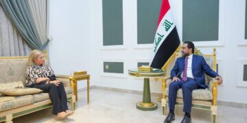 الحلبوسي يستقبل الممثل الخاص للأمين العام للأمم المتحدة في العراق