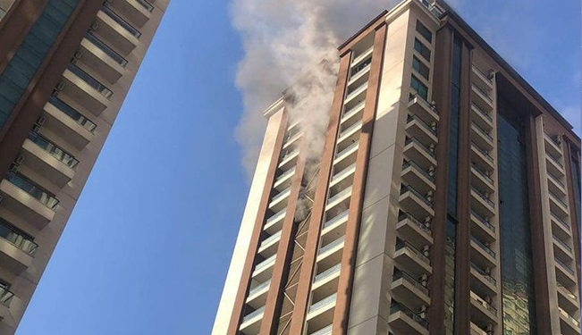 اربيل .. اندلاع حريق بمجمع سكني