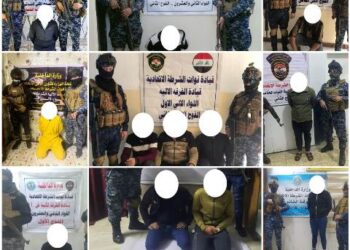 القبض على (8 متهمين) بقضايا قانونية مختلفة في بغداد وميسان