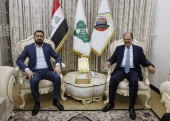 نقيب الصحفيين يستقبل الوكيل الاداري لامين بغداد