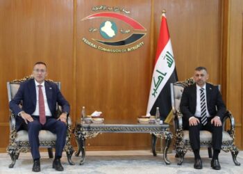 رئيس هيئة النزاهة الاتحادية يلتقي سفير دولة فلسطين