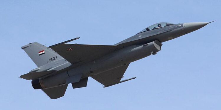 تدمير أوكاراً لعصابات داعش في كركوك بــ الـF16