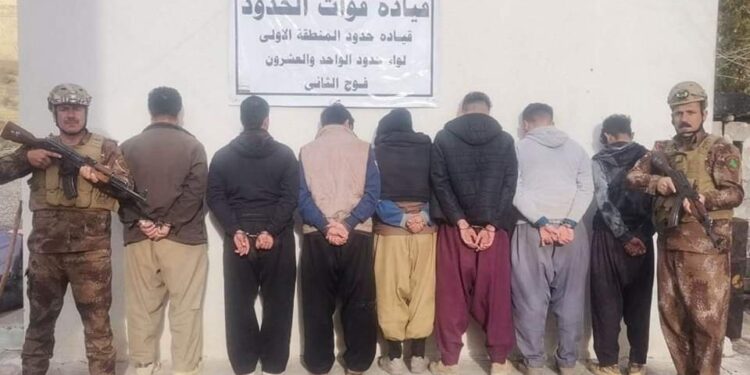 السليمانية .. ضبط 13 متسللا أجنبيا حاولوا اجتياز الحدود بطريقة غير قانونية