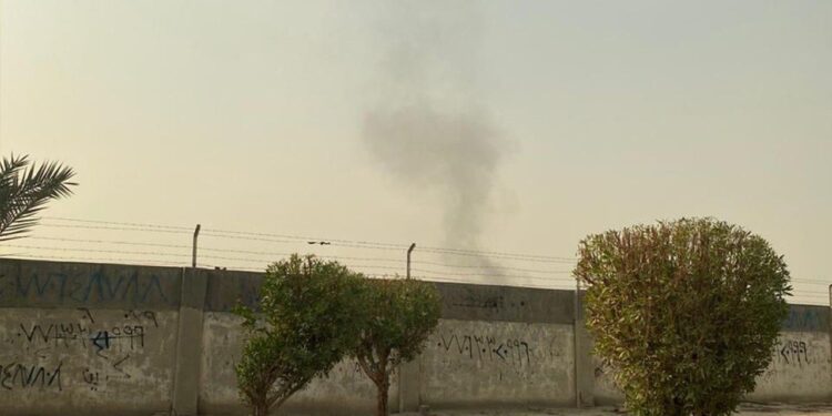 بالفيديو .. قصف مقر اللواء 12 بالحشد الشعبي بشارع فلسطين بضربة جوية