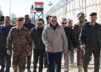 وزير الداخلية يفتتح الجدار الكونكريتي على الشريط الحدودي (العراقي – السوري)