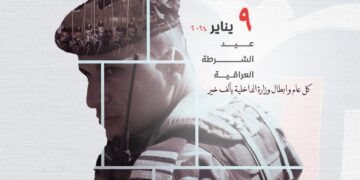 نبارك الشرطة العراقية في ذكرى عيد تأسيسها الـ 102 كل عام وانتم الابطال