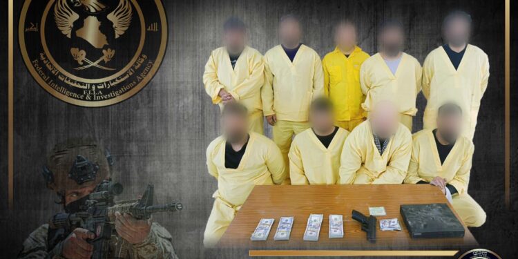 القبض على (9) متهمين وضبط بحوزتهم عملة مزيفة