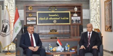 رئيس استئناف كركوك يستقبل وزير الداخلية