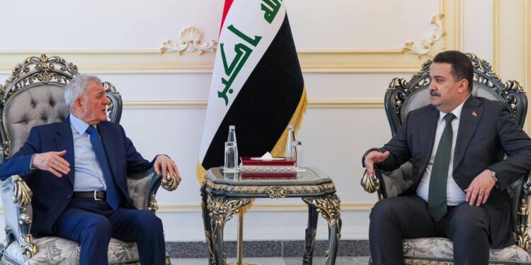 السوداني يستقبل السيد رئيس الجمهورية