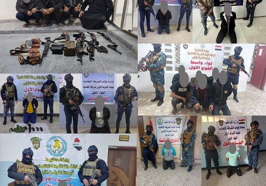 القبض على 17 متهماً وضبط اسلحة غير مرخصة في بغداد وسامراء