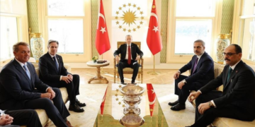 أردوغان يستقبل وزير الخارجية الأمريكي