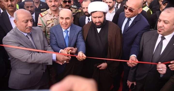 وزير الاعمار يفتتــح طريق الحج البري