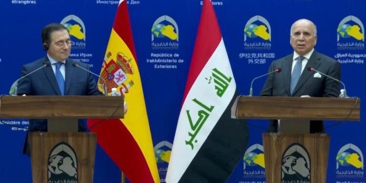 وزير الخارجية .. نتوقع زيارة وزير الدفاع الإسباني إلى بغداد قريباً
