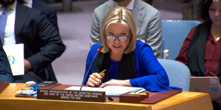 يونامي .. مغادرة بلاسخارت العراق ليس لها علاقة بمزاعم الفساد في بعثة الأمم المتحدة