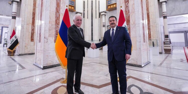 السوداني يستقبل رئيس جمهورية أرمينيا