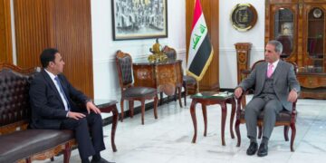 رئيس مجلس القضاء الاعلى القاضي يستقبل محافظ نينوى