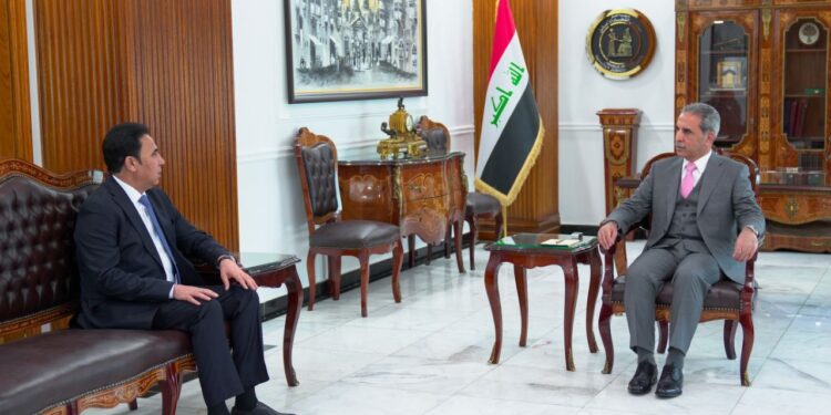 رئيس مجلس القضاء الاعلى القاضي يستقبل محافظ نينوى