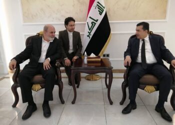 امين مجلس الأمن القومي الإيراني علي أكبر أحمديان في بغداد