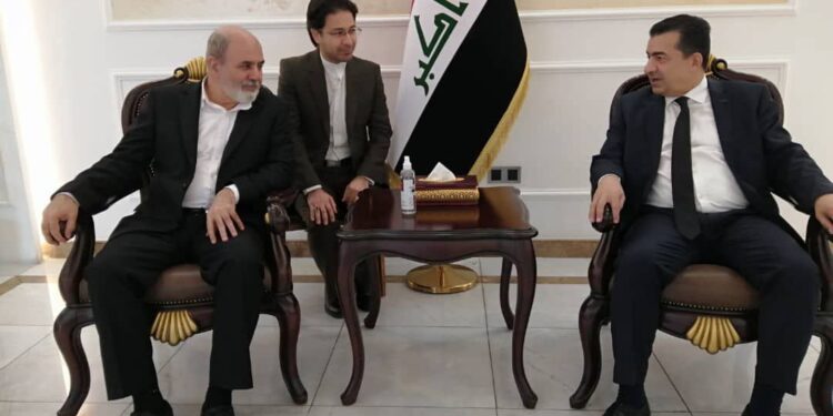 امين مجلس الأمن القومي الإيراني علي أكبر أحمديان في بغداد