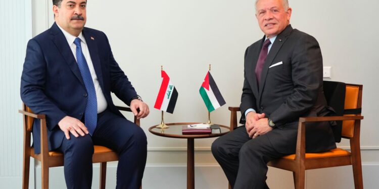 السوداني يلتقي العاهل الأردني