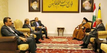 حسن نصر الله يلتقي وزير الخارجية الايراني