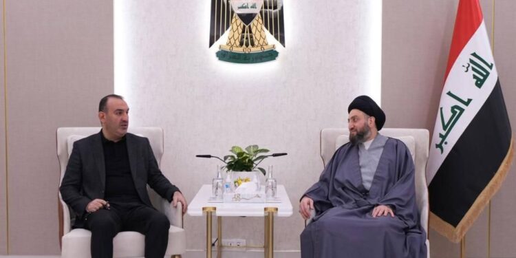 الحكيم يستقبل ياسر المالكي