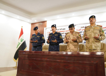 صور استلام وزارة الداخلية الملف الامني في مدينة سامراء