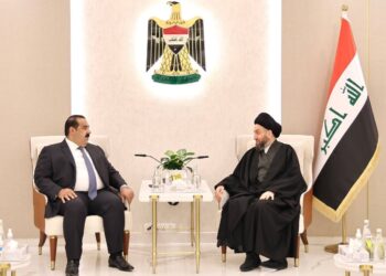 الحكيم يستقبل رئيس تحالف عزم مثنى السامرائي