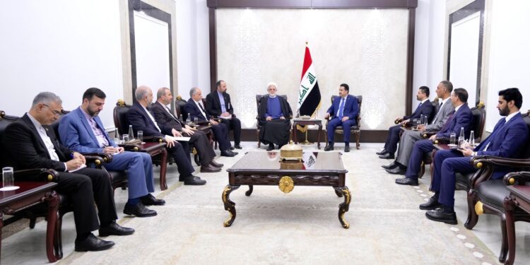 السوداني يستقبل رئيس السلطة القضائية الإيرانية