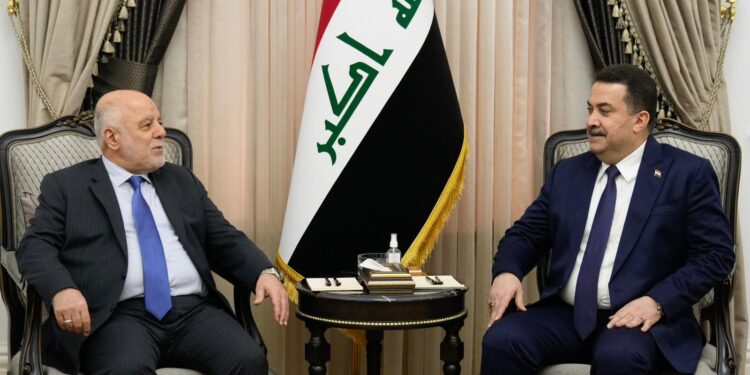 السوداني يلتقي العبادي