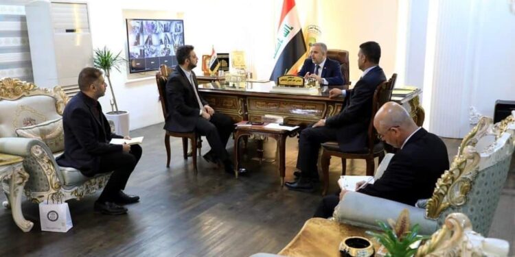 وزير الزراعة يلتقي بوفد السفارة التركية