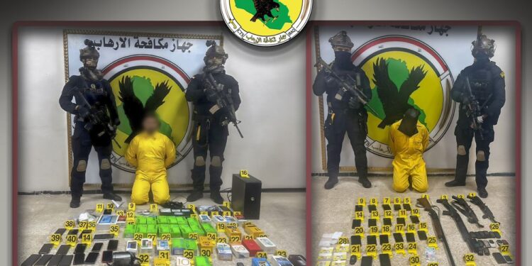 كركوك .. مكافحة الارهاب يقبض على عنصرين بداعش