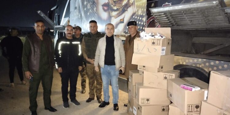 كركوك .. ضبط عجلة محملة بالأدوية المخالفة