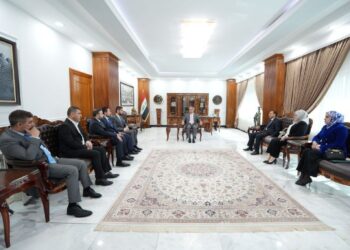 رئيس مجلس القضاء الاعلى يستقبل عددا من اعضاء مجلس محافظة نينوى