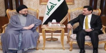 شاخوان عبد الله يستقبل الحكيم